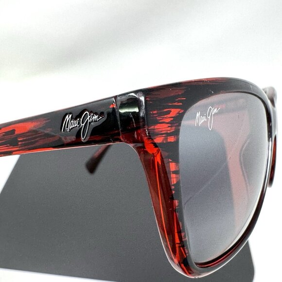 Maui Jim Jacaranda MJ 763-07C Square Tortoise Polarized Sunglasses Pink Lens main image 6